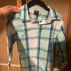Nautica kids dress shirt button down like new